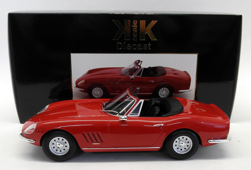 KK Scale 1/18 Scale Diecast KKDC180231 Ferrari 275 GTB/4 NART Spyder '67 Red