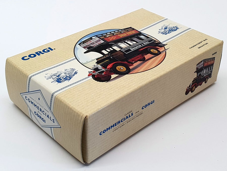 Corgi Appx 15cm Long Diecast 96986 - Thornycroft Bus - Brighton