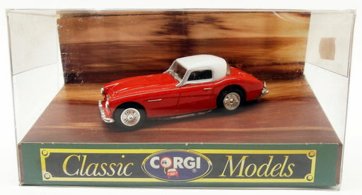 Corgi 1/43 Scale Model Car D733 - Austin Healey 3000 - Red/White