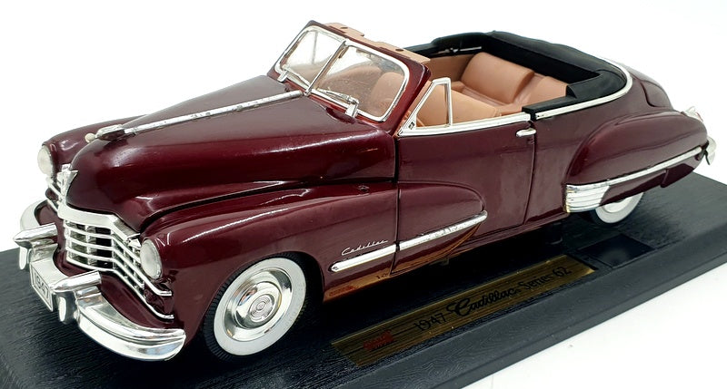 Anson 1/18 Scale Diecast 30335 - 1947 Cadillac Series 62 - Dark Met Red