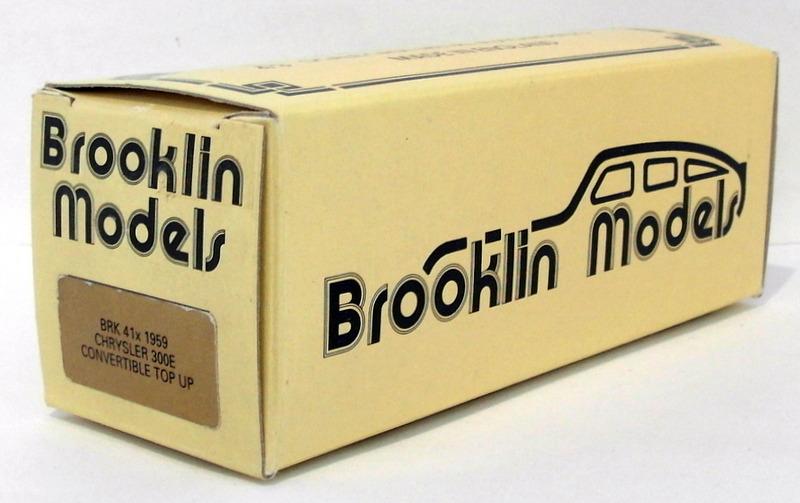 Brooklin Models 1/43 Scale BRK41X - 1959 Chrysler 300E Convertible - Black Beige