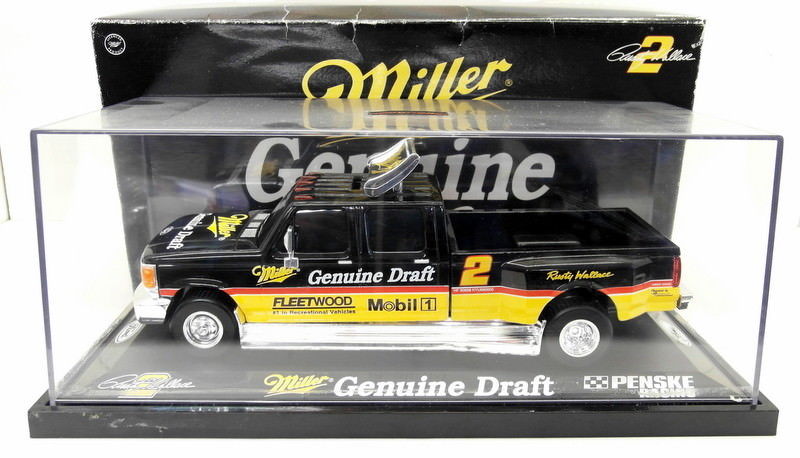 Action 1/24 Scale Diecast  WIN Miller Genuine Draft Ford F-150 Crew Cab + Case