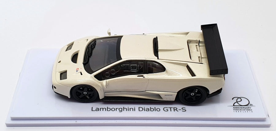 Kyosho 1/43 Scale Model Car 03215PW - Lamborghini Diablo GTR-S - Pearl White