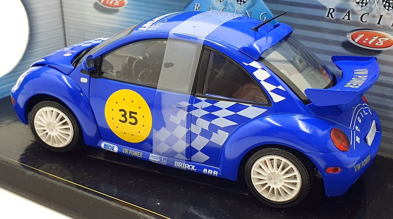 Solido 1/18 Scale Diecast 9033 - V.W New Beetle #35 - Blue