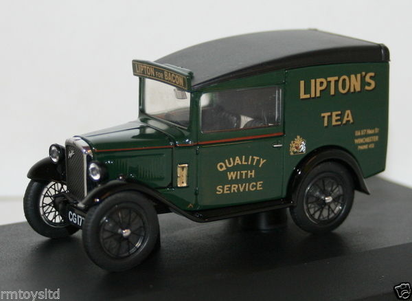 OXFORD DIECAST 1/43 SCALE ASV003 - AUSTIN SEVEN RN VAN - LIPTONS TEA