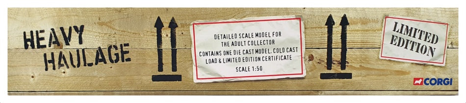 Corgi 1/50 Scale CC13209 - DAF XF Ballasted Tractor Bogies & Load TSL