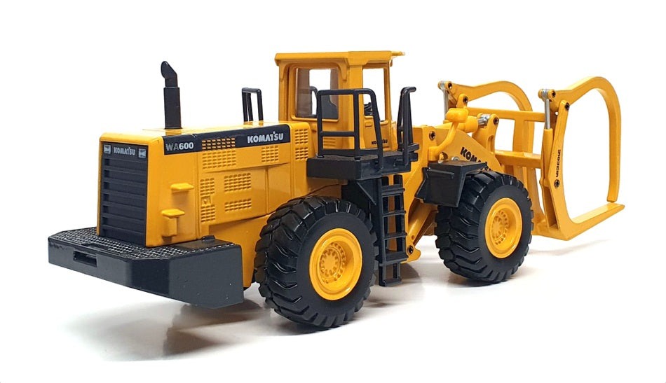 Joal 1/50 Scale Diecast 204 - Komatsu WA600-3 Log Loader - Yellow