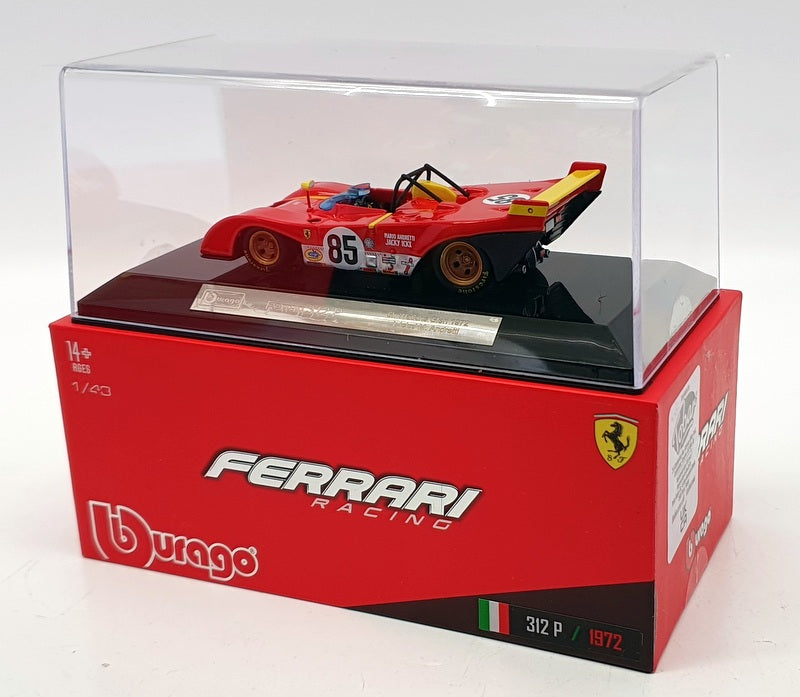 Burago 1/43 Scale Diecast #18-36302 - 1972 Ferrari 312P #85 Race Car