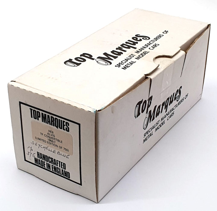 Top Marques 1/43 Scale HE8 - 1966-67 Alvis TF Convertible - Seychelle Blue
