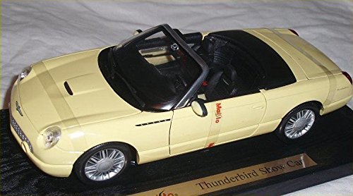 Maisto 1/18 Scale Diecast - 31866 Ford Thunderbird Show car yellow - with hood