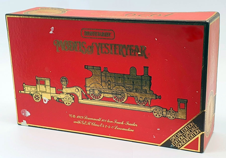 Matchbox YS-16 - 1929 Scammell 100 Ton Truck & Trailer Locomotive Load