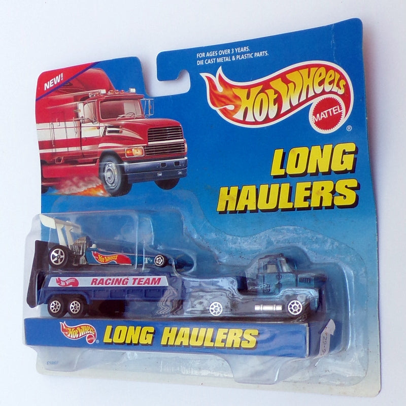 Hotwheels Long Haulers 17cm Long 65867 - Truck & Trailer Car - HW Racing Team