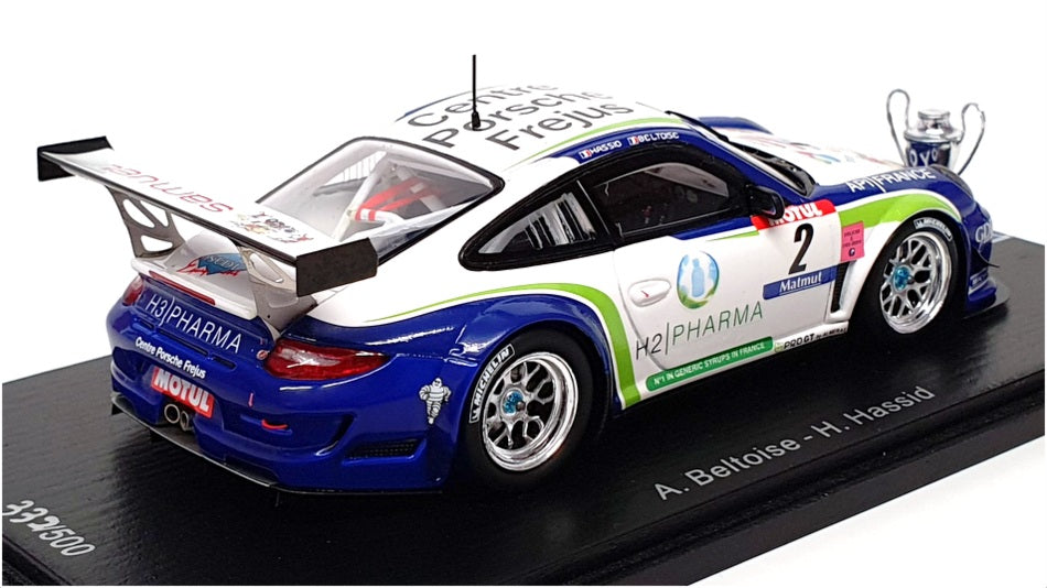 Spark 1/43 Scale SF048 - Porsche 997 GT3R #2 Champion GT Tour 2012 - Blue/White