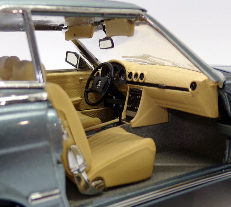 Sun Star 1/18 Scale Model Car 4666 - Mercedes Benz 350 SL - Blue Grey