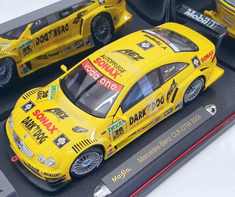 Maisto 1/18 Scale 38112 - Mercedes Benz CLK DTM 2004 #20 - Yellow