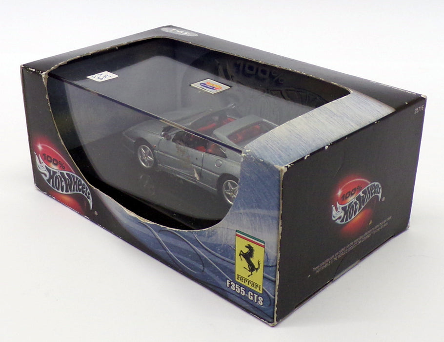 Hot Wheels 1/43 Scale 25716 - Ferrari F355 GTS - Metallic Grey