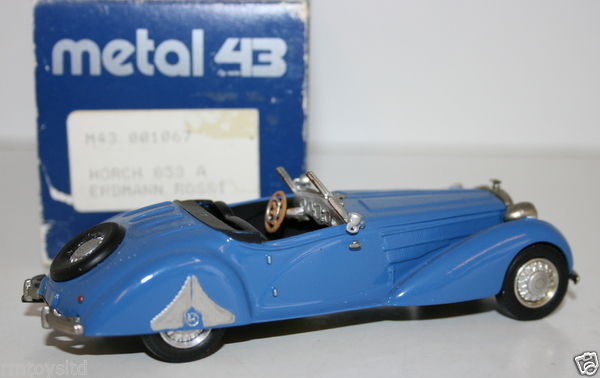 WESTERN MODELS 1/43 PROTOTYPE - M43 1067 - HORCH 853 A ERDMANN ROSSI - BLUE