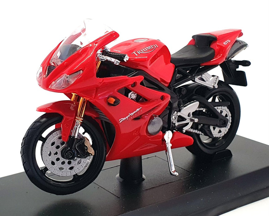 Maisto 1/18 Scale Motorbike 06186 - Triumph Daytona 675 - Red