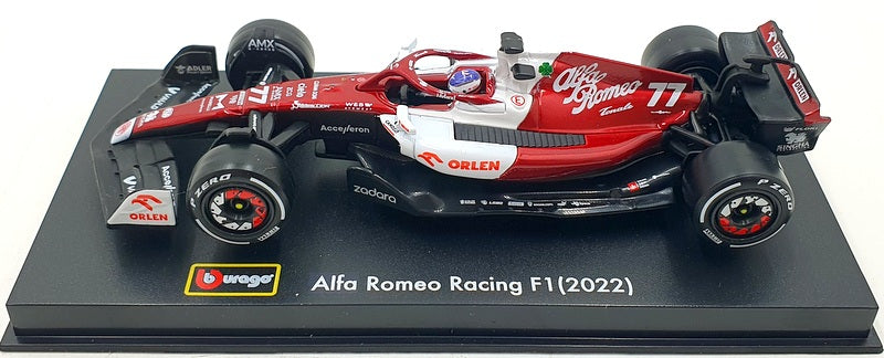 Burago 1/43 Scale 18-38068 - F1 Alfa Romeo Orlen C42 2022 Valteri Bottas #77