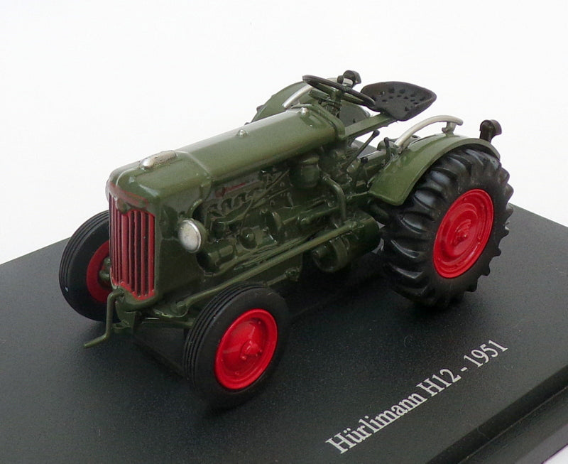 Hachette 1/43 Scale Model Tractor HT039 - 1951 Hurlimann H12 - Green