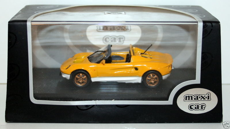 MAXI CAR 1/43 - 10142 LOTUS ELISE 49 - YELLOW / WHITE