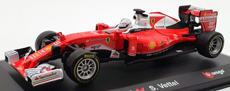 Burago 1/32 Scale Model Car #18 46800 - Ferrari SF 16-H S.Vettel