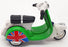 Kandy Toys 10cm Long Scooter TY2587 - Scooter Pull Back And Go - Green/White