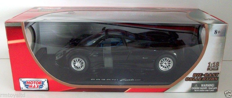 MOTORMAX 1/18 - 73147 PAGANI ZONDA C12 - BLACK