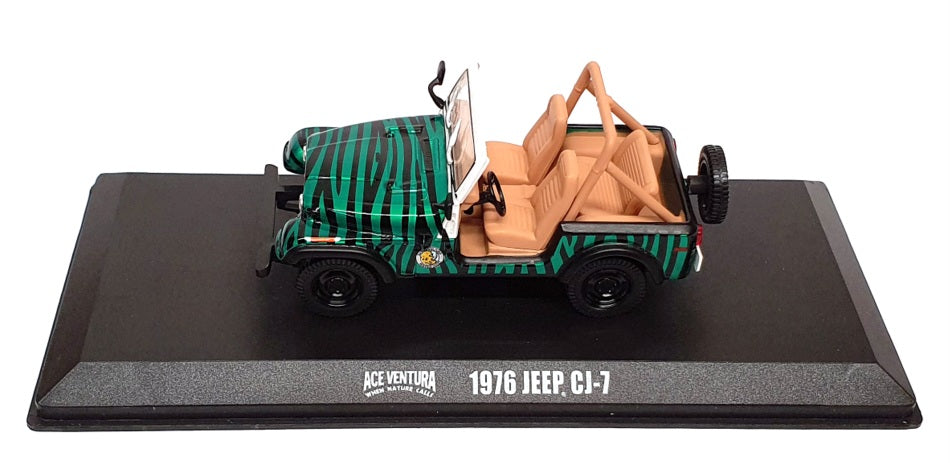 Greenlight 1/43 Scale 86574 - 1976 Jeep CJ-7 "Ace Ventura" - Green