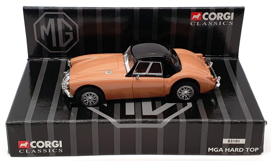 Corgi 1/43 Scale Diecast 03101 - MG MGA Hard Top - Alamo Beige
