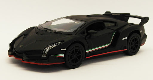 Lamborghini Veneno - Black - Kinsmart Pull Back & Go Metal Model Car