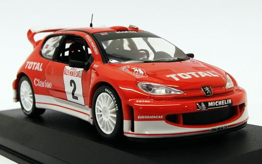 Altaya 1/43 Scale AL01419B - Peugeot 206 WRC - Monte Carlo Rally 2003