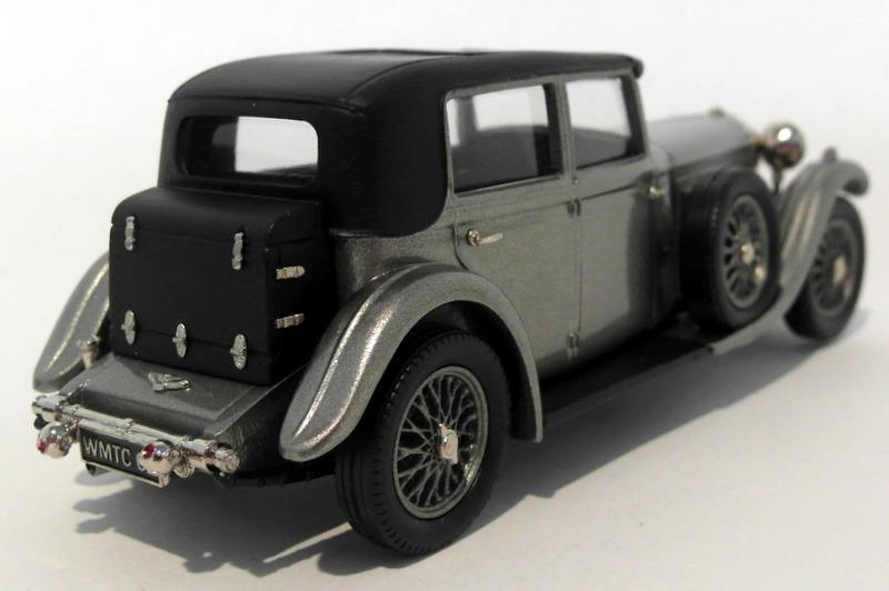 Lansdowne Models 1/43 Scale LDM75X - 1930 Bentley 8-Litre - Silver Grey/Black