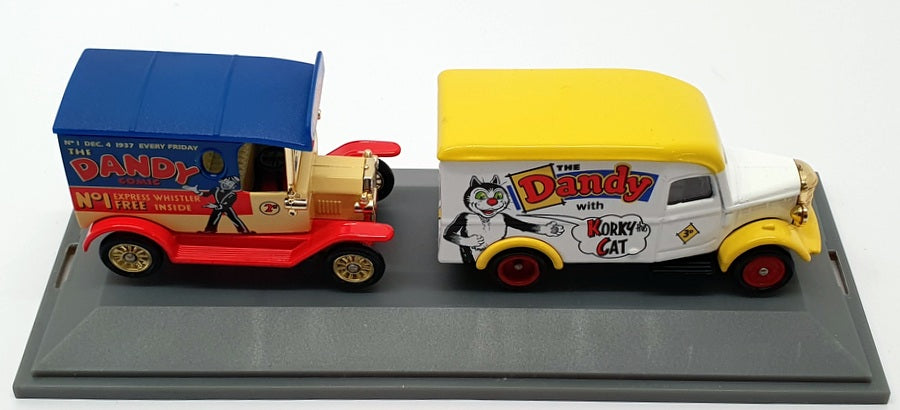 Lledo Diecast DA1002 - Dandy Comics  2 Van Set