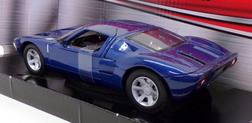 Motor Max 1/24 Scale Model Car 73297 - Ford GT Concept - Metallic Blue