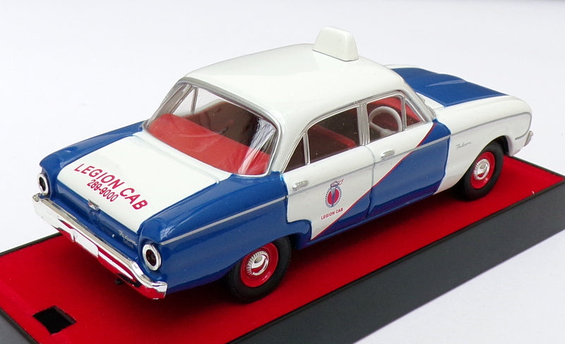 Trax 1/43 Scale TR26F - 1960 Ford XK Falcon Taxi Legion Cabs - Blue/White
