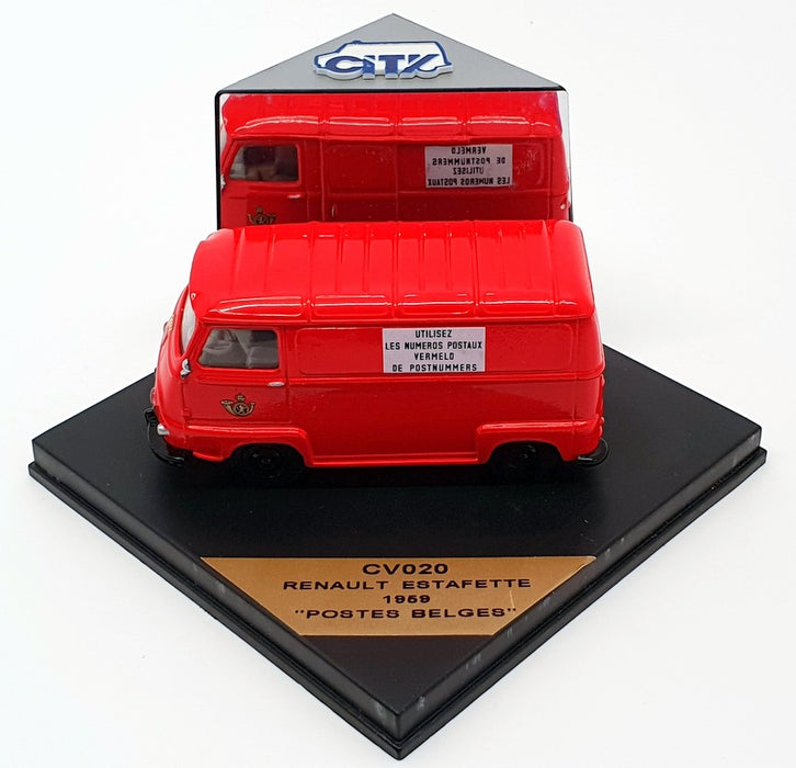City 1/43 Scale CV020 - 1959 Renault Estafette Van Postes Belges - Red