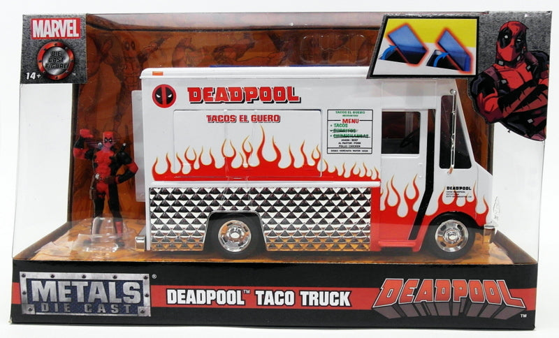 Jada 1/24 Scale Diecast 99730 - Chevrolet Taco Truck - Deadpool Marvel