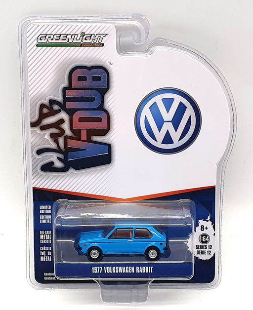 Greenlight 1/64 Scale 36020-E - 1977 Volkswagen Rabbit - Blue