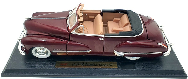 Anson 1/18 Scale Diecast 30335 - 1947 Cadillac Series 62 - Dark Met Red