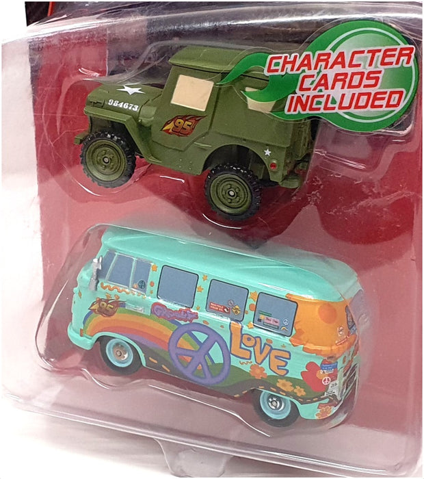 Mattel Disney Pixar Cars 39412 - Jeep & Fillmore - Green Lt Green