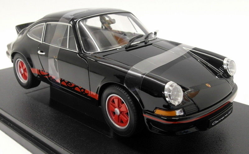 Welly 1/18 Scale Diecast - 18044W 1973 Porsche 911 Carrera RS Black / Red