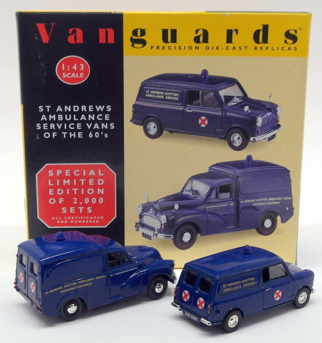 Vanguards 1/43 Scale Set ST1002 - Austin Mini & Morris Minor Scottish Ambulance