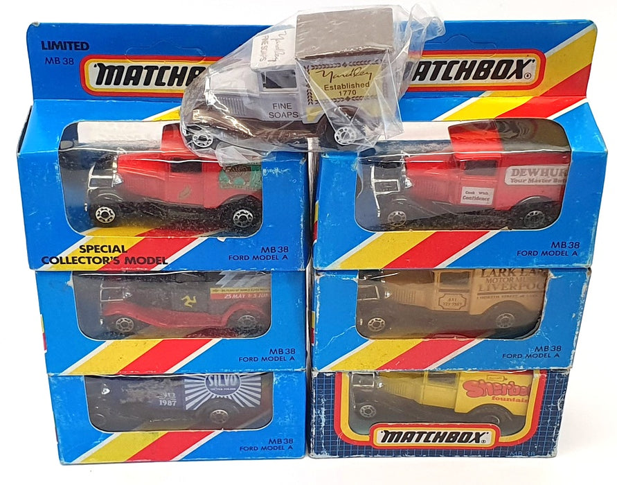 Matchbox Appx 8cm Long Diecast ST007 - Set Of 7 Assorted Vans