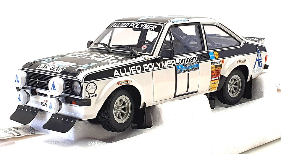 Minichamps 1/18 Scale - 100 758401 Ford Escort MK2 RS1800 RAC Rally 1975 Makinen