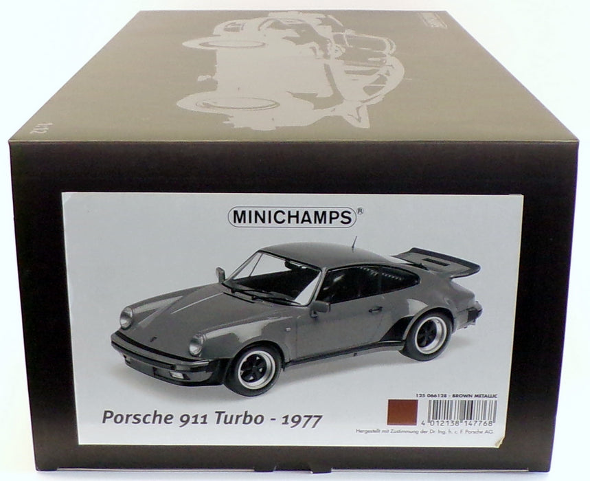 Minichamps 1/12 Scale 125 066128 - 1977 Porsche 911 Turbo - Metallic Brown