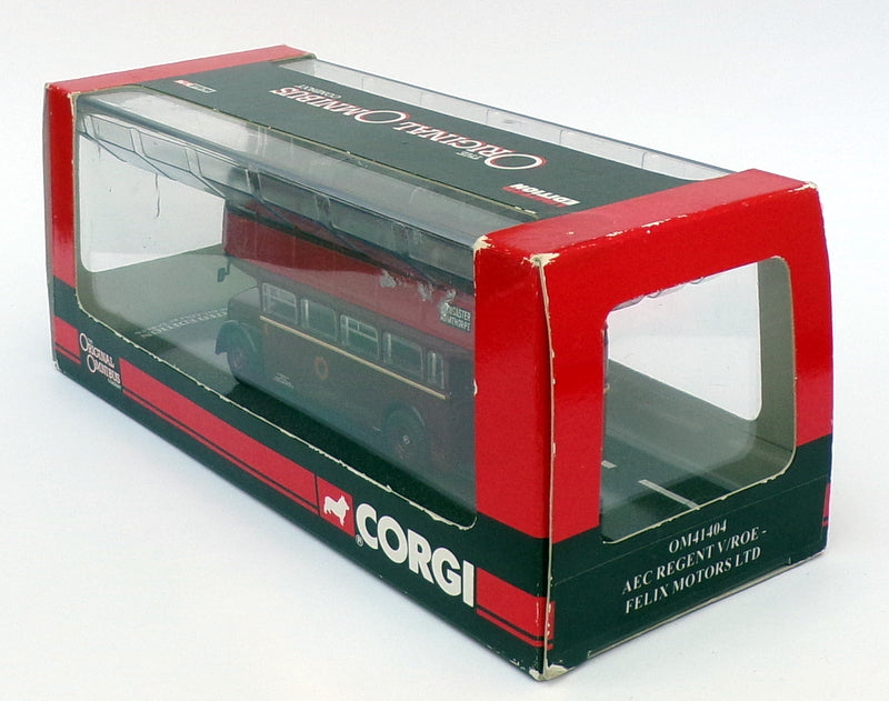 Corgi 1/76 Scale Bus OM41404 - AEC Regent V/Roe - Felix Motors Ltd