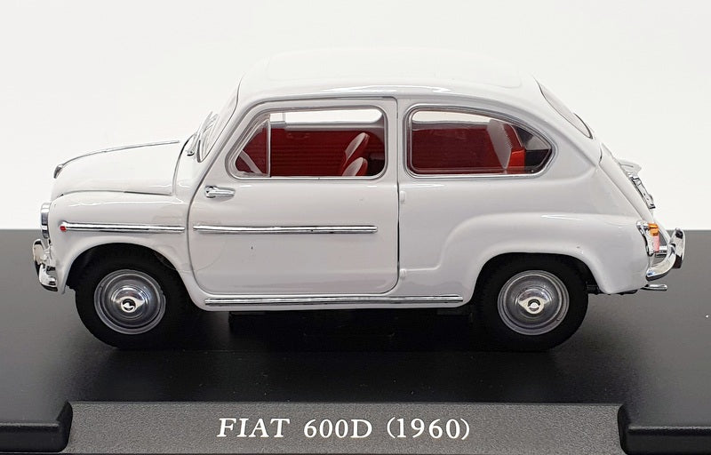 Leo Models 1/24 Scale Diecast - 1960 Fiat 600D - White