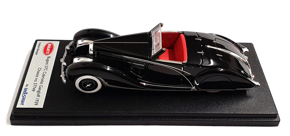 Look Smart 1/43 Scale LS394B - 1939 Bugatti 57C Cabriolet Gangloff - Black