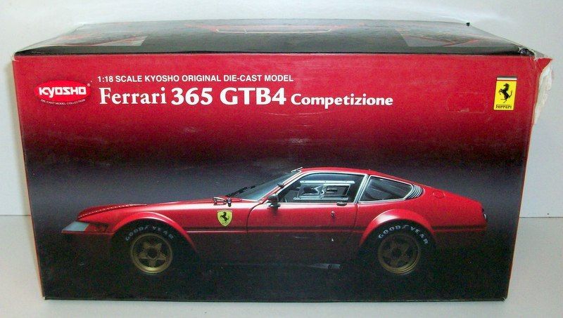 Kyosho 1/18 Scale - 08163R Ferrari 365 GTB4 Competizione No Livery Red